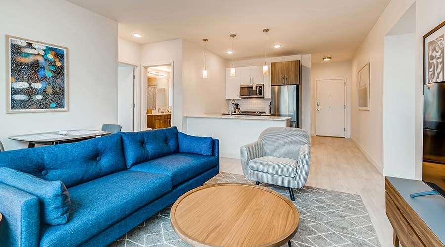 Sentral Michigan Avenue Aparthotel Chicago Cameră foto Interior of a typical apartment