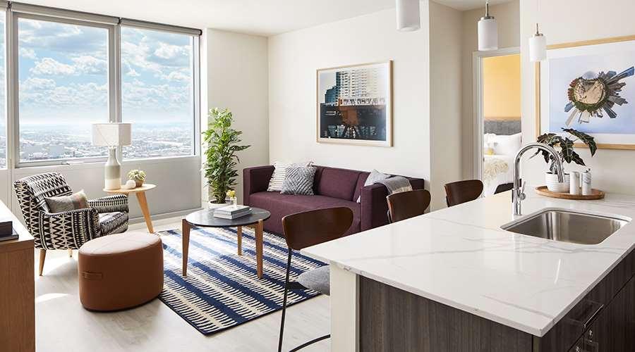 Sentral Michigan Avenue Aparthotel Chicago Cameră foto Interior of a typical apartment