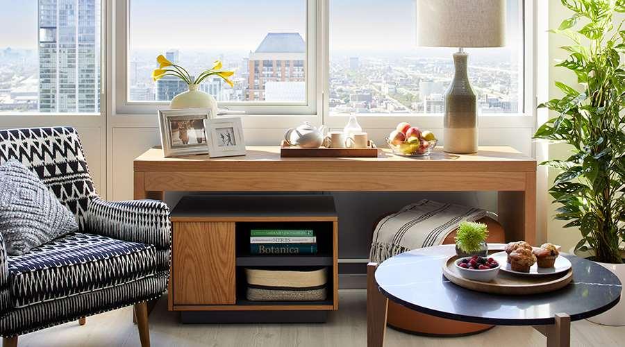 Sentral Michigan Avenue Aparthotel Chicago Cameră foto A console table