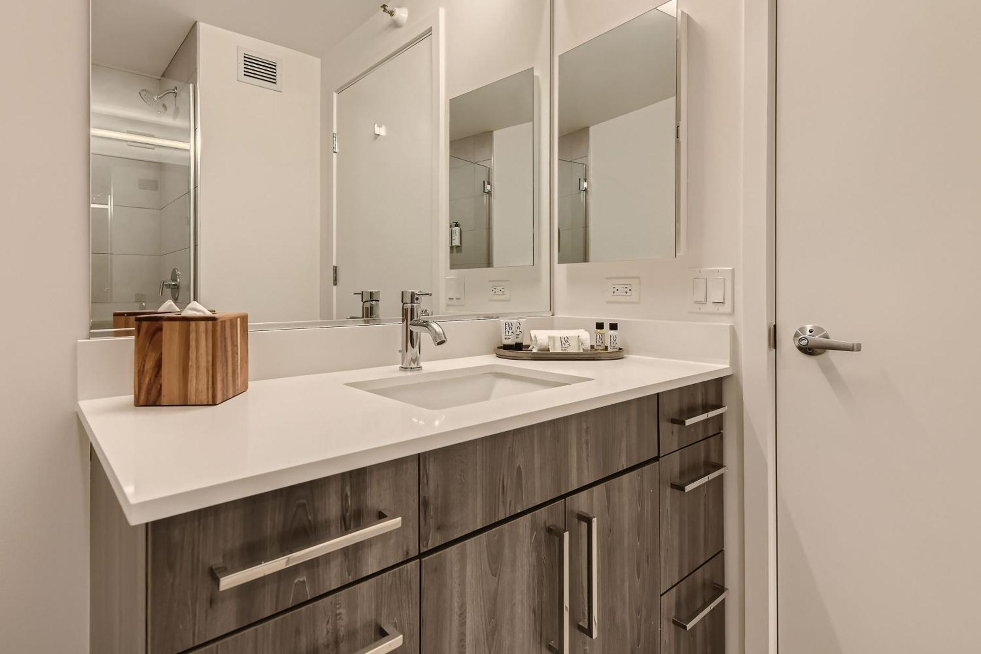 Sentral Michigan Avenue Aparthotel Chicago Cameră foto Bathroom